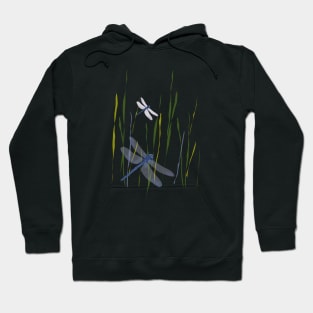 Dragonfly flying in the river Hoodie